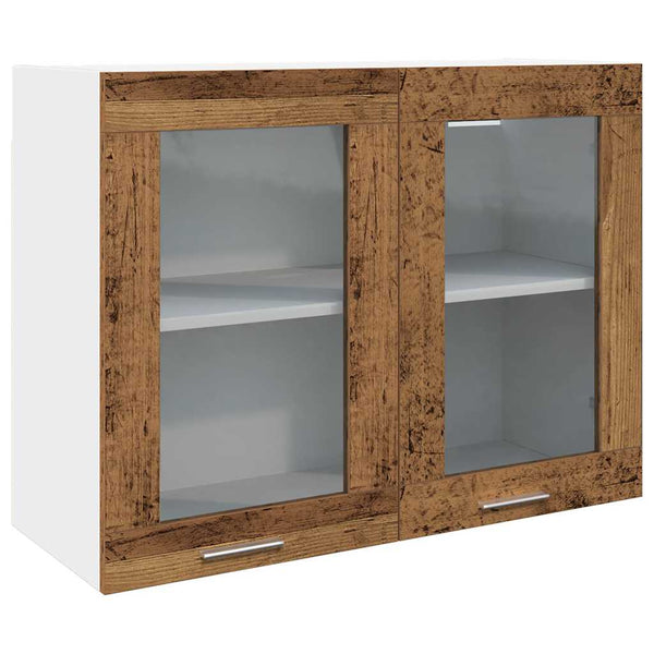 7-tlg Küchenschrank-Set Lyon Altholz-Optik