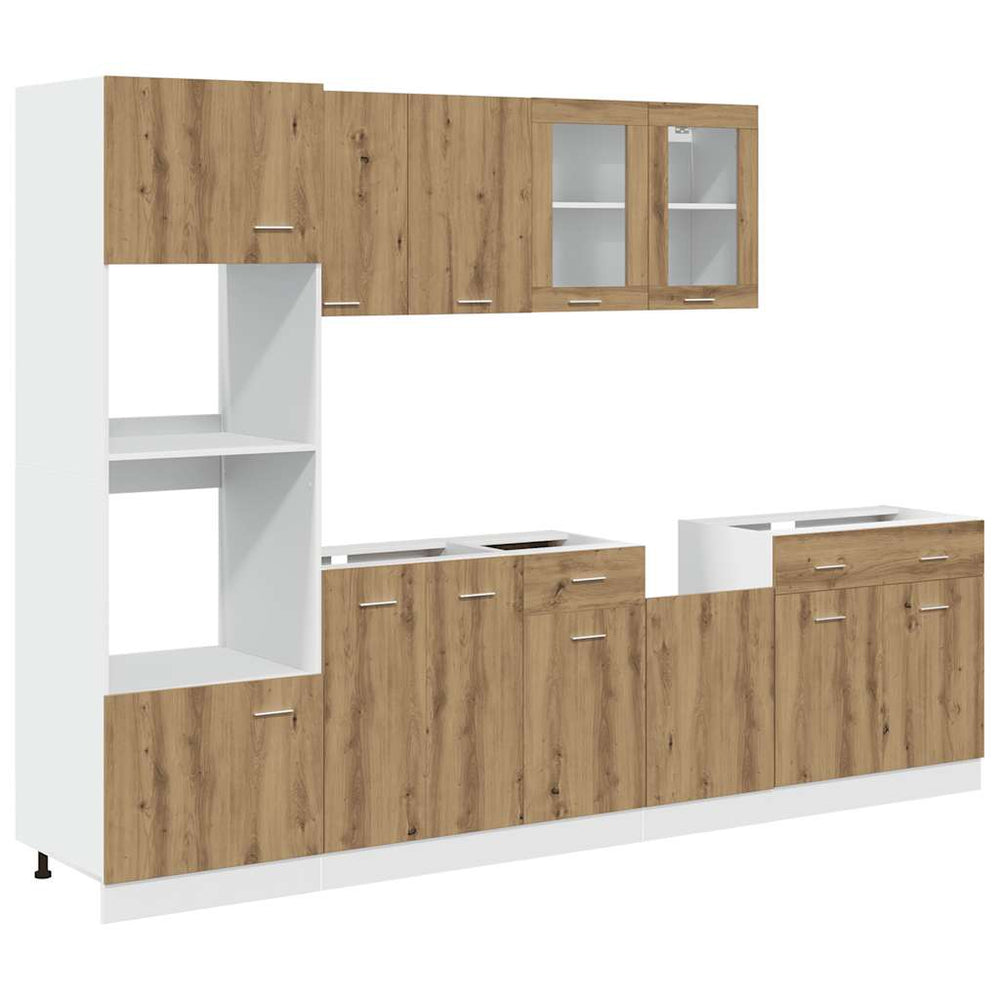 7-teiliges Küchenschrank-Set Artisan Eiche