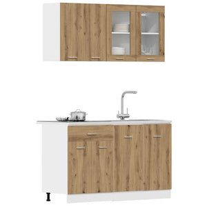 4-tlg. Küchenschrank-Set Artisan Eiche