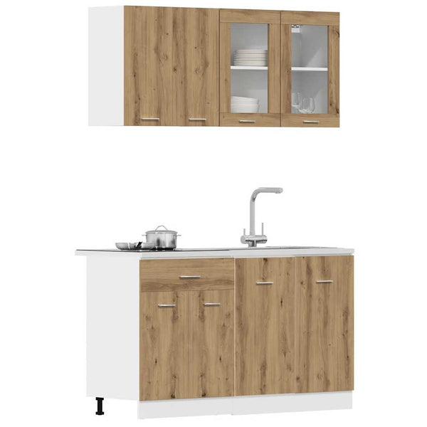 4-tlg. Küchenschrank-Set Artisan Eiche