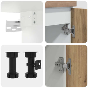 4-tlg. Küchenschrank-Set Artisan Eiche