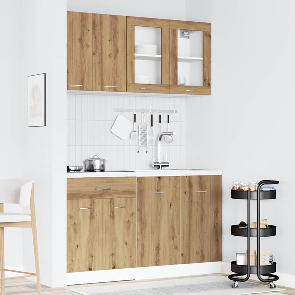 4-tlg. Küchenschrank-Set Artisan Eiche
