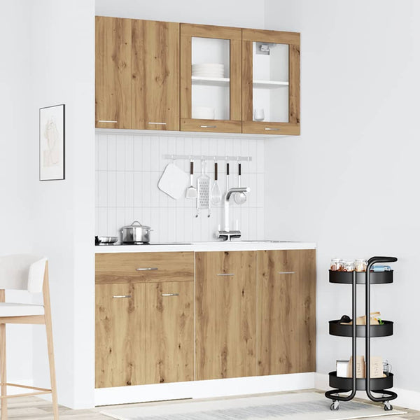4-tlg. Küchenschrank-Set Artisan Eiche
