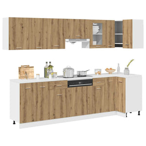 11-tlg Küchenschrank Set Artisan-Eiche
