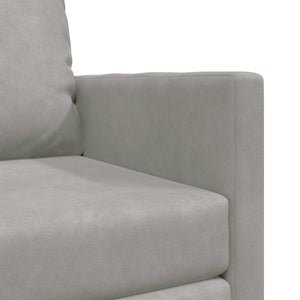 Schlafsofa Hellgrau Samt 74x77x81cm