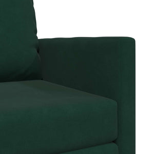 vidaXL Canapé-lit vert foncé 74 x 77 x 81 cm velours