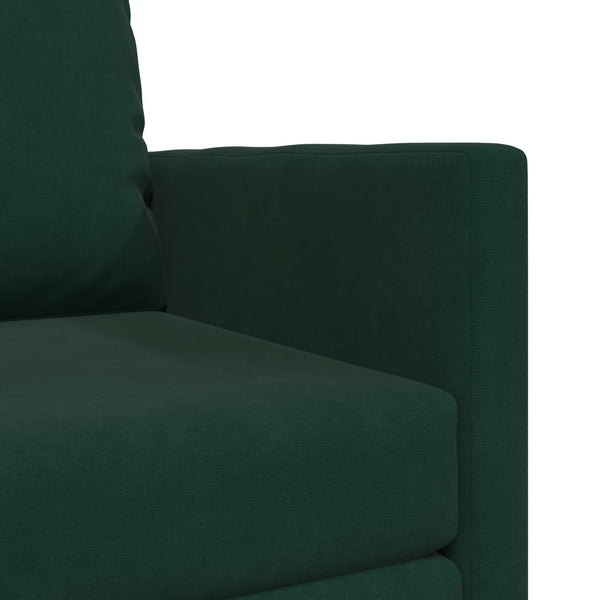 vidaXL Canapé-lit vert foncé 74 x 77 x 81 cm velours