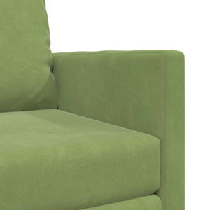 vidaXL Canapé-lit vert clair 74 x 77 x 81 cm Velours