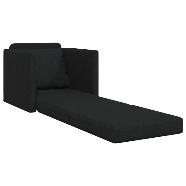 Schlafsofa Schwarz Stoff 74x81cm