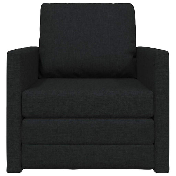 Schlafsofa Schwarz Stoff 74x81cm