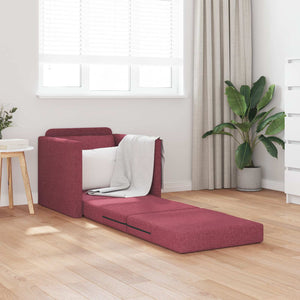 Weinrotes Schlafsofa Stoff 74x77x81cm