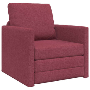 Weinrotes Schlafsofa Stoff 74x77x81cm