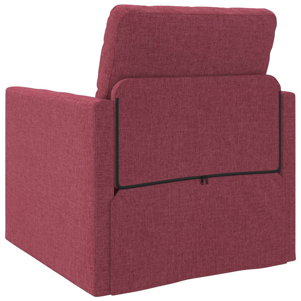 Weinrotes Schlafsofa Stoff 74x77x81cm