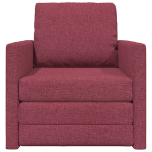 Weinrotes Schlafsofa Stoff 74x77x81cm