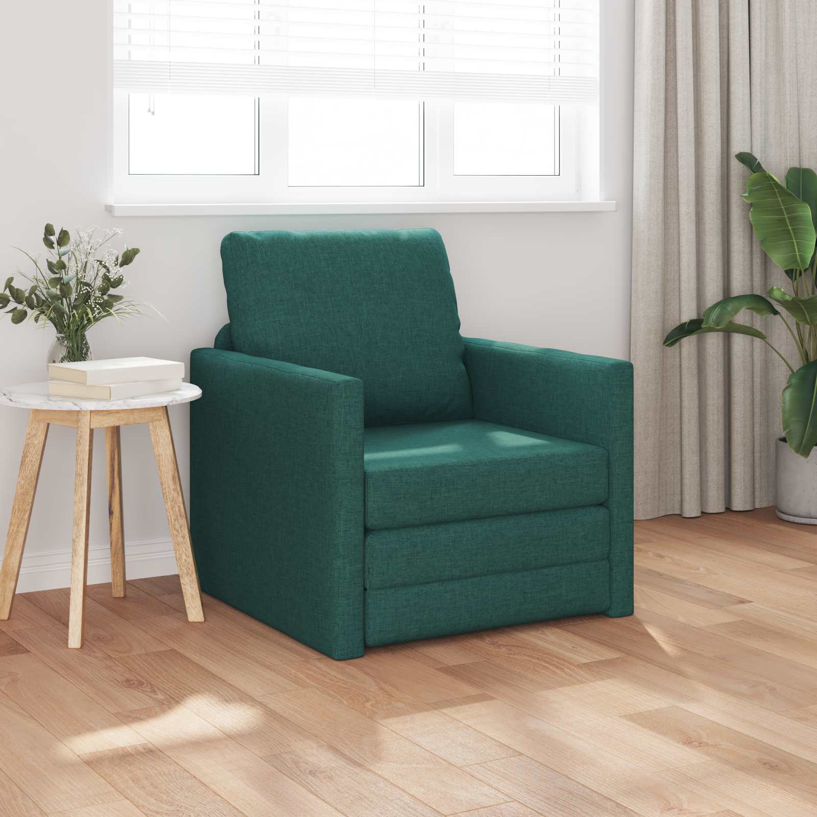 Schlafsofa Dunkelgrün Stoff 74x77x81cm