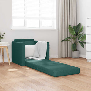 Schlafsofa Dunkelgrün Stoff 74x77x81cm