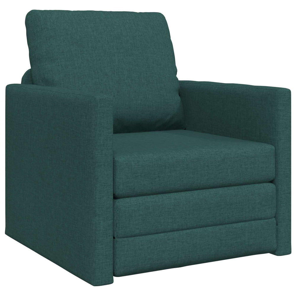 Schlafsofa Dunkelgrün Stoff 74x77x81cm