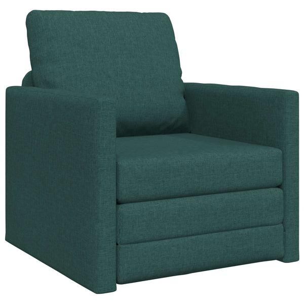Schlafsofa Dunkelgrün Stoff 74x77x81cm