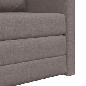 Schlafsofa Taupe Stoff 74x77x81cm