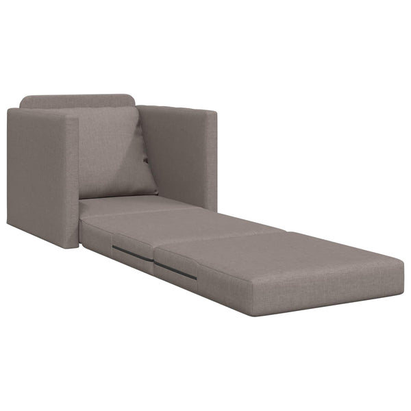 Schlafsofa Taupe Stoff 74x77x81cm