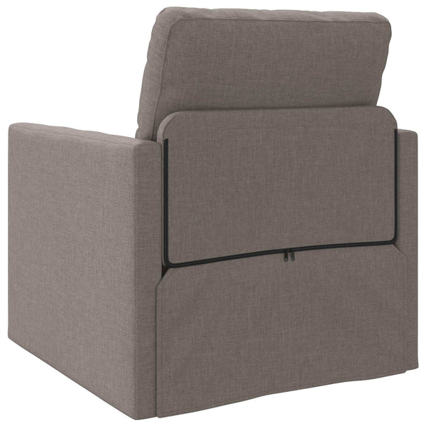 Schlafsofa Taupe Stoff 74x77x81cm