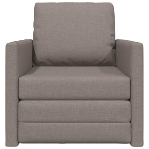 Schlafsofa Taupe Stoff 74x77x81cm