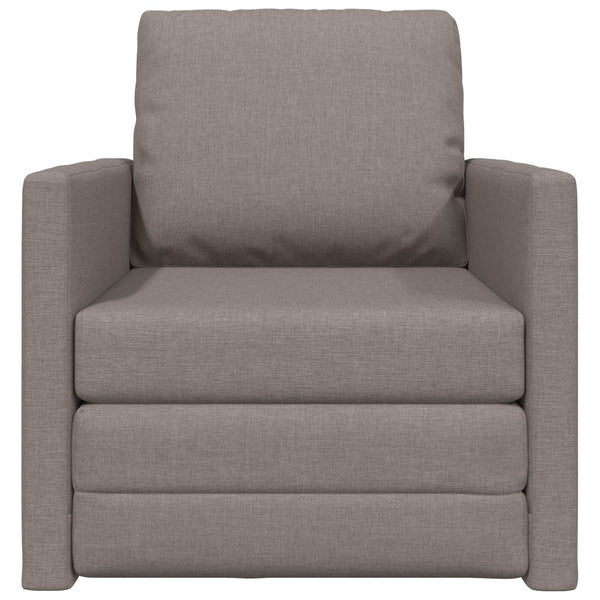 Schlafsofa Taupe Stoff 74x77x81cm