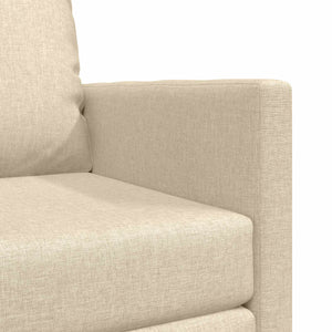 Schlafsofa Creme Stoff 74x77x81cm