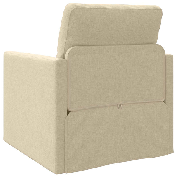 Schlafsofa Creme Stoff 74x77x81cm