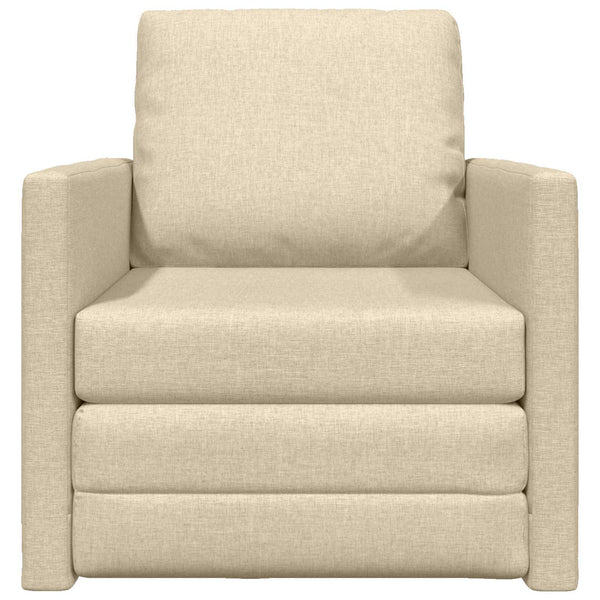 Schlafsofa Creme Stoff 74x77x81cm