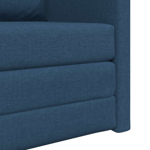 Blaues Schlafsofa Stoff 74x77x81cm