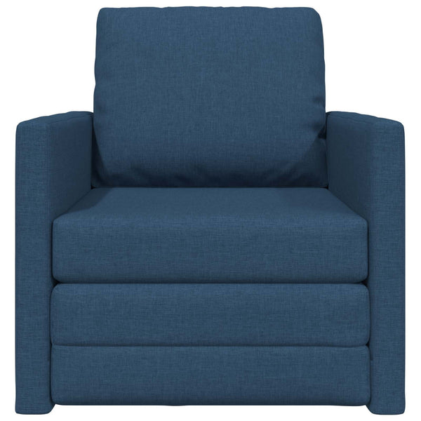 Blaues Schlafsofa Stoff 74x77x81cm