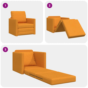 Schlafsofa Dunkelgelb Stoff 74x77x81cm