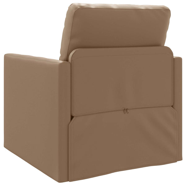 Schlafsofa 60cm Cappuccino Kunstleder