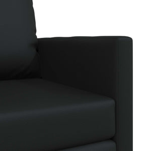 Schlafsofa 60cm Schwarz Kunstleder