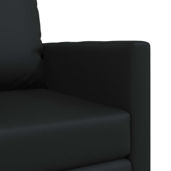 Schlafsofa 60cm Schwarz Kunstleder