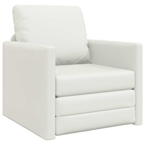 Schlafsofa 60cm Weiß Kunstleder