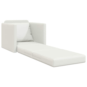 Schlafsofa 60cm Weiß Kunstleder