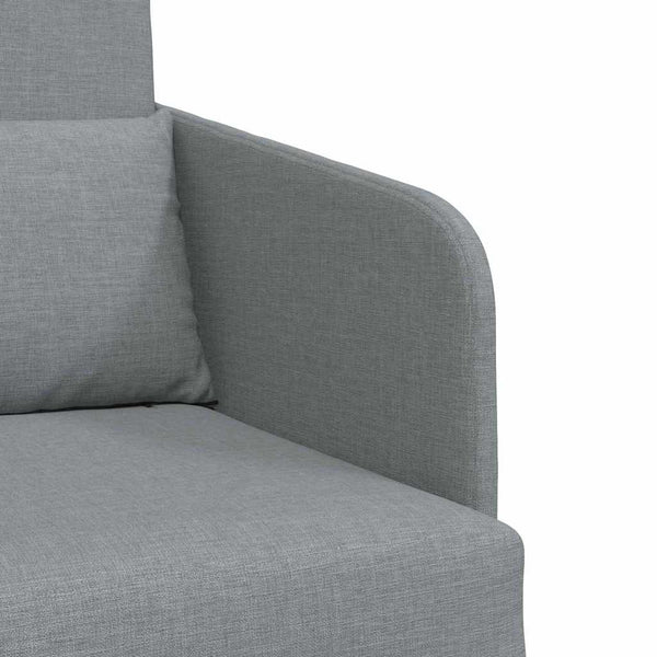 Schlafsofa Hellgrau Stoff 65x80x83cm