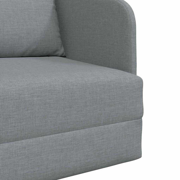 Schlafsofa Hellgrau Stoff 65x80x83cm