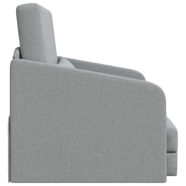 Schlafsofa Hellgrau Stoff 65x80x83cm