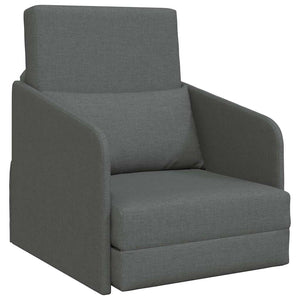 Schlafsofa Dunkelgrau Stoff 65x80x83cm