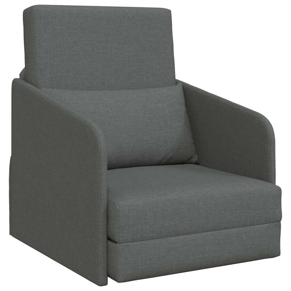 Schlafsofa Dunkelgrau Stoff 65x80x83cm