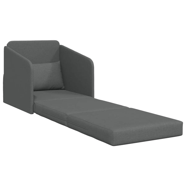 Schlafsofa Dunkelgrau Stoff 65x80x83cm