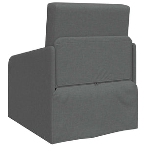 Schlafsofa Dunkelgrau Stoff 65x80x83cm