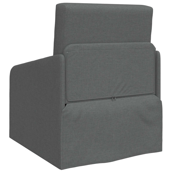 Schlafsofa Dunkelgrau Stoff 65x80x83cm
