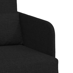 Schlafsofa Schwarz Stoff 65x80x83cm