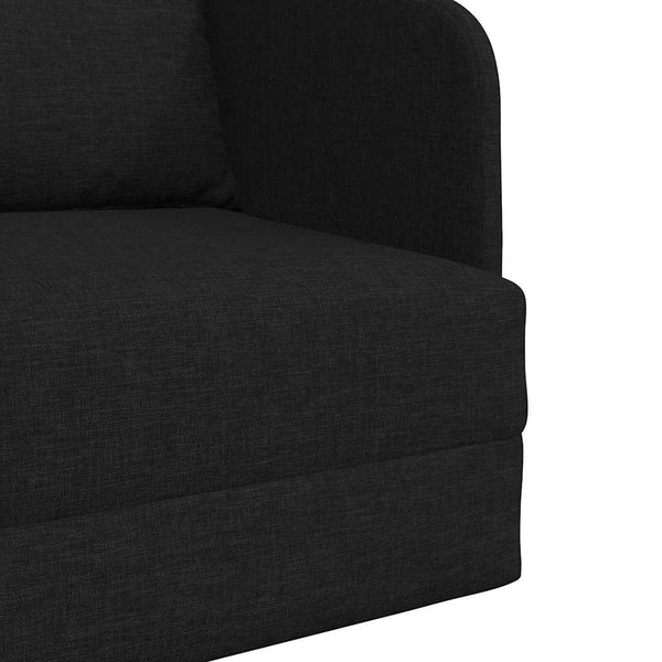 Schlafsofa Schwarz Stoff 65x80x83cm