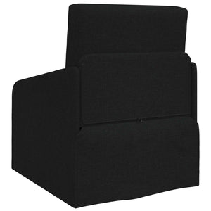 Schlafsofa Schwarz Stoff 65x80x83cm