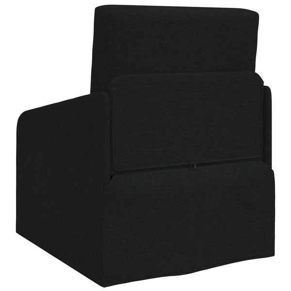 Schlafsofa Schwarz Stoff 65x80x83cm